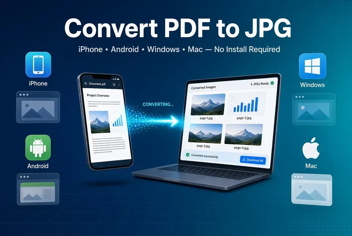 How to Convert PDF to JPG on iPhone, Android, Windows & Mac