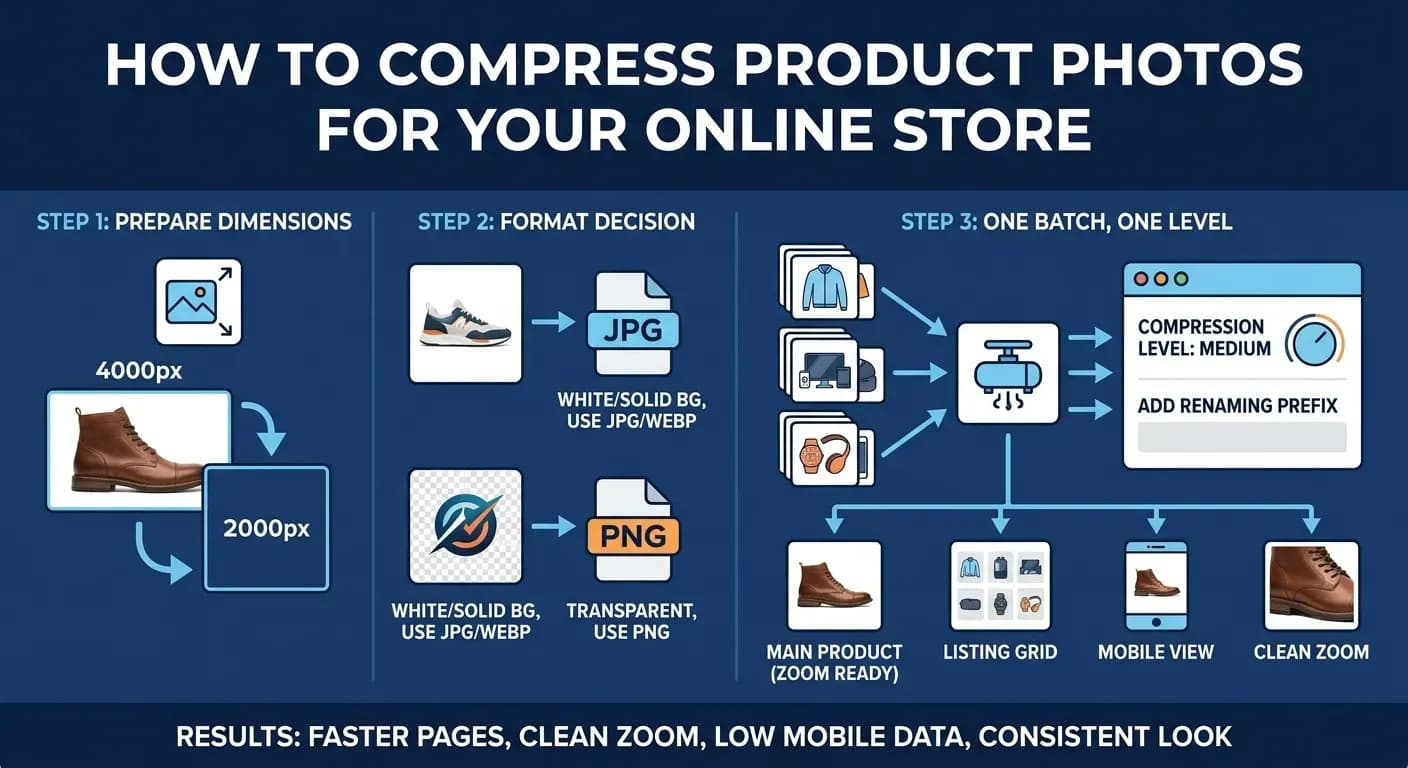 How to Compress Product Photos for Your Online Store