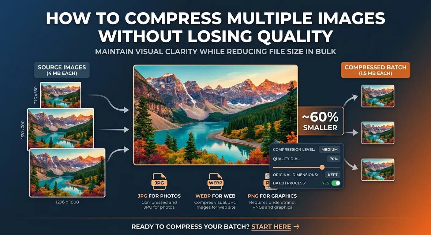 How to Compress Multiple Images Without Losing Quality