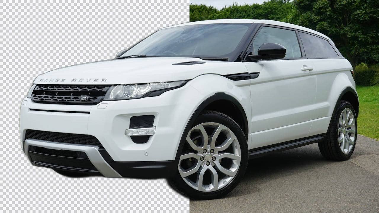 https://www.pexels.com/photo/blanc-land-rover-range-rover-suv-sur-route-116675/ 用免费AI图片编辑器去除汽车照片背景 – 适合车辆展示